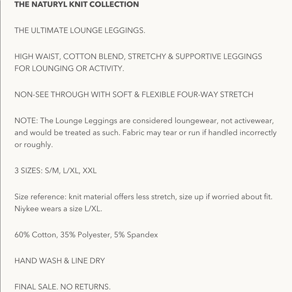 Naturyl Lounge Leggings Concrete View 4